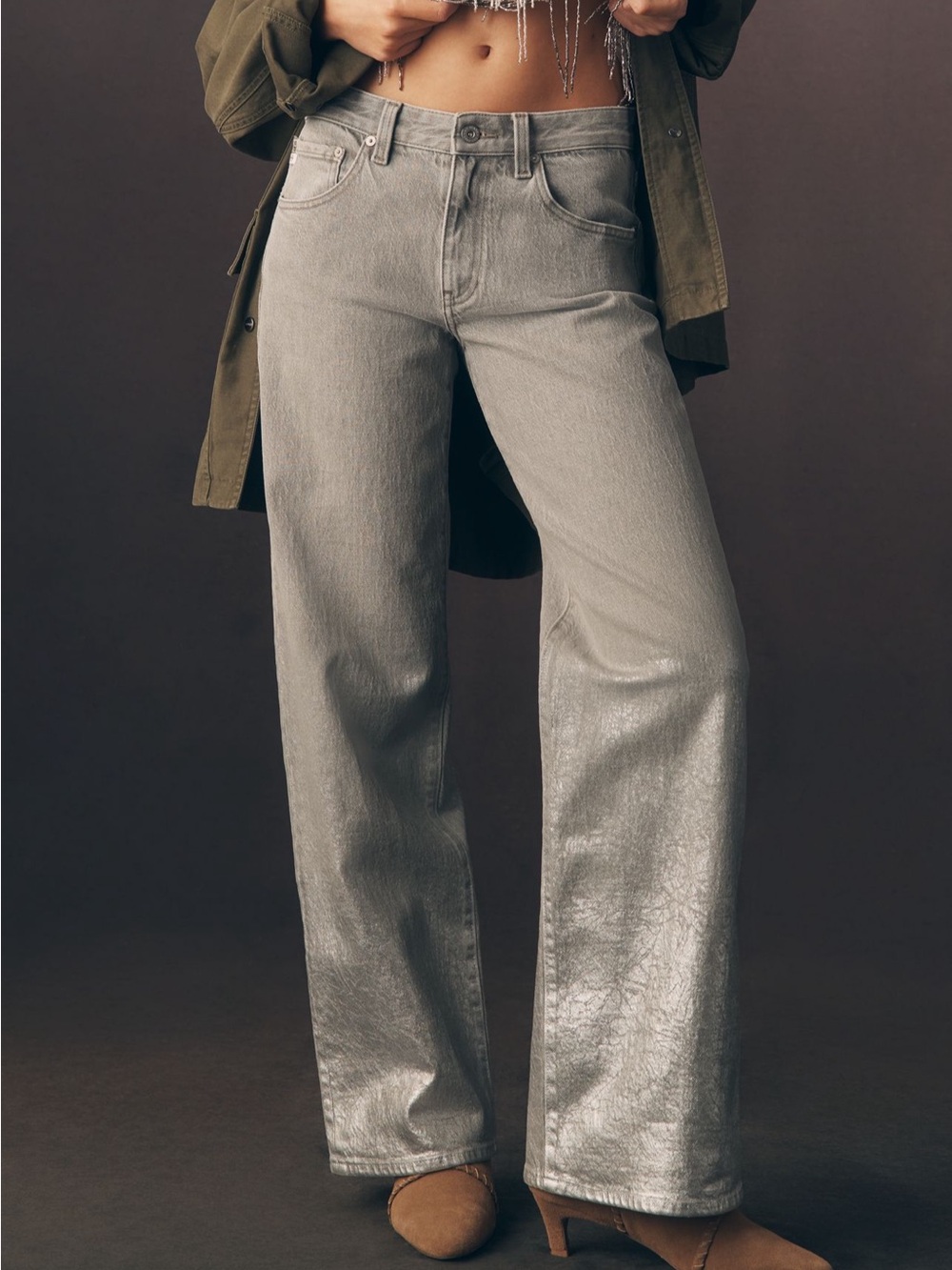 NWT - AG Adria Low-Rise Wide-Leg Jeans